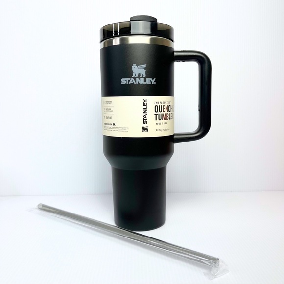 White bottle boot + 40 oz Black Stanley Quencher Flowstate Tumbler - Picture 9 of 12